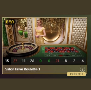 Roulette Salon Privé pour joueurs VIP de All Slots Casino